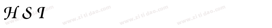 Hiluck Swash Italic字体转换
